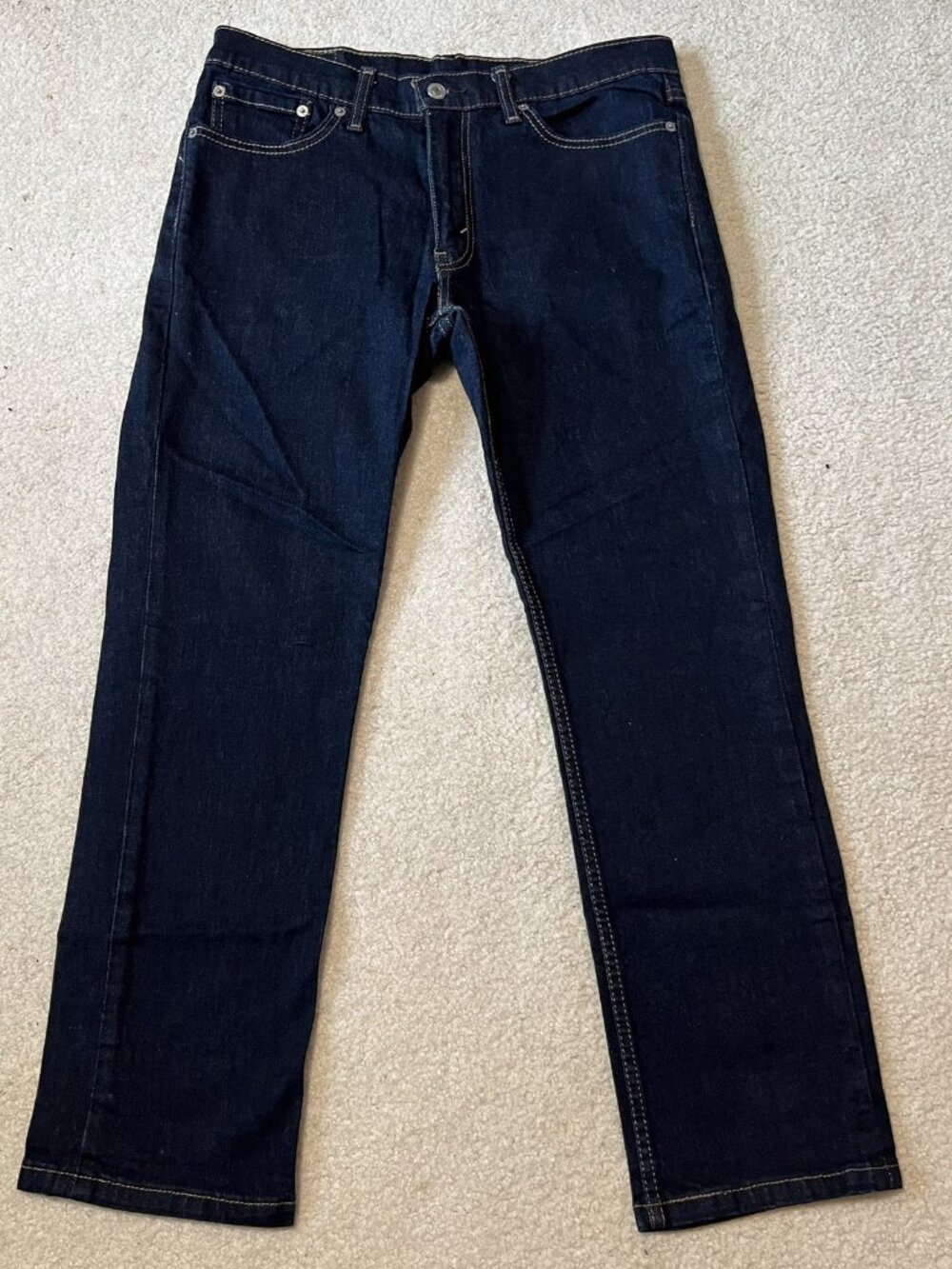 Levi's 511 Men's 33x29 (33x30 Tag) Jeans Slim Fit Tapered Dark Wash Blue Denim